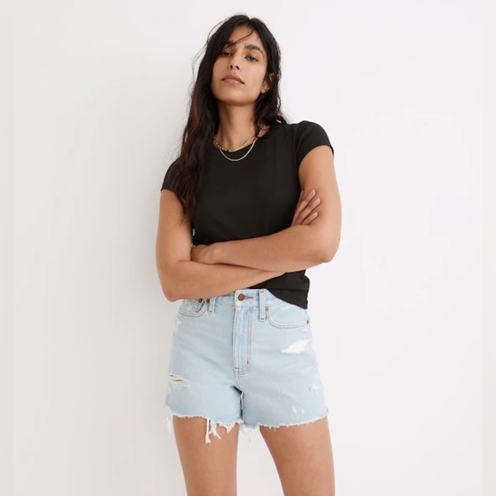 Madewell The Mom Jean Short